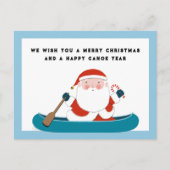 キャンピングおもしろいクリスマスホリディポストカード シーズンポストカード (正面)