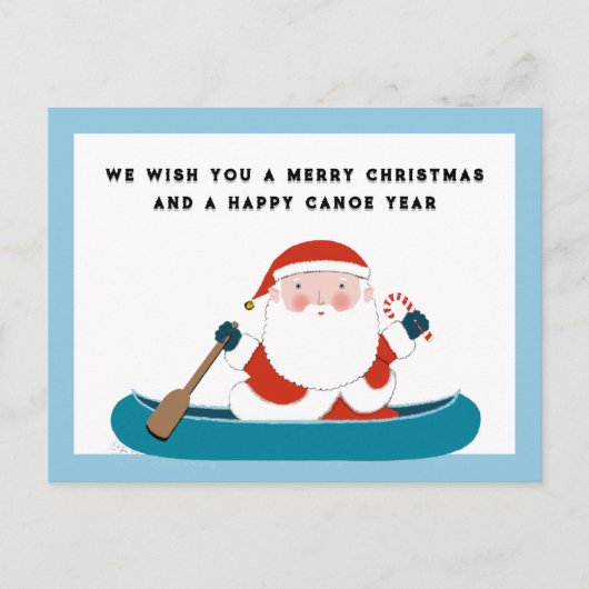 キャンピングおもしろいクリスマスホリディポストカード シーズンポストカード (正面)