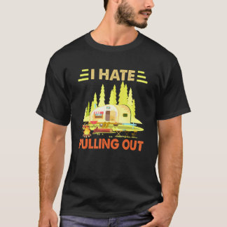 キャンピングが大好き レトロなキャンピングトレーラー旅行 トラ Tシャツ