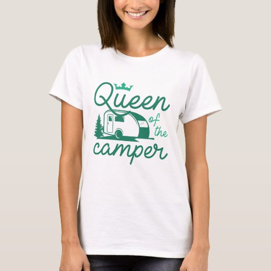 キャンピングの女王 Tシャツ (正面)