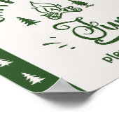 キャンピングはおもしろいワンハッピーキャンパー ポスター (角)