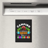 キャンピングは最高ビールをもっと最高に - 67357 マグネット (インサイチュ (食洗機))