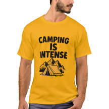 キャンピングは激しい メンズプレミアムTシャツ