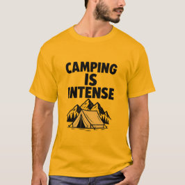 キャンピングは激しい メンズプレミアムTシャツ Tシャツ