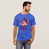 キャンピングは私のバレンタインシャツの女の子 Tシャツ (正面フル)