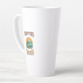 キャンピングをテーマにした紅茶ポット カフェラテマグ (左アングル)