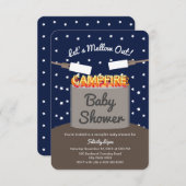 キャンピングを溶かしモダンよう 招待状 (正面/裏面)