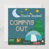 キャンピングアウトアンド招待されました 招待状 (正面)