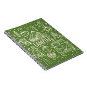 キャンピングアウトドアイラストレーション ノートブック (右側)