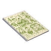 キャンピングアウトドアイラストレーション ノートブック (右側)