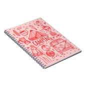 キャンピングアウトドアイラストレーション ノートブック (右側)