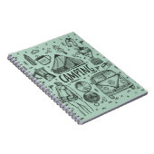 キャンピングアウトドアイラストレーション ノートブック (右側)