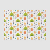 キャンピングアウトドアギアパターン 薄葉紙 (正面)