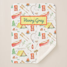 キャンピングアウトドアドベンチャーウォーターカラー