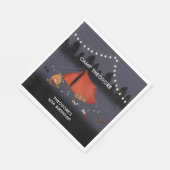 キャンピングアウトドアドベンチャーキャンプファイアバースデーパーティー スタンダードランチョンナプキン (角)