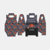 キャンピングアウトドアドベンチャーキャンプファイアバースデーパーティー フェイバーボックス (折り畳みなし)