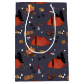 キャンピングアウトドアドベンチャーサマーキャンプファイア ミディアムペーパーバッグ (正面)