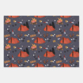 キャンピングアウトドアドベンチャーサマーキャンプファイア ラッピングペーパーシート (正面3)