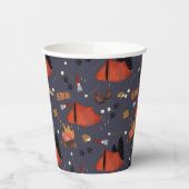 キャンピングアウトドアドベンチャーサマーキャンプファイア 紙コップ (左)