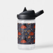 キャンピングアウトドアドベンチャーサマーキャンプファイヤーキッズ ウォーターボトル (左面)