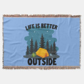 キャンピングアウトドア恋人 スローブランケット (正面)