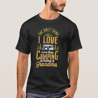 キャンピングアグランマモーターホームファミリーキャンパーバン Tシャツ