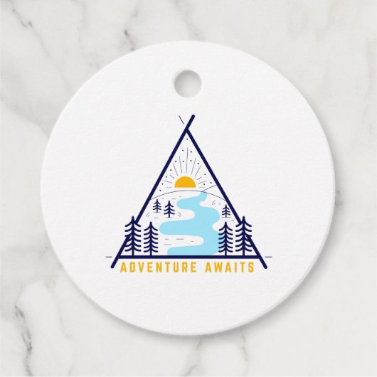 キャンピングアドベンチャーが待っている フェイバータグ (正面)