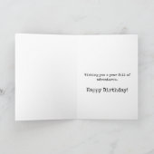 キャンピングアドベンチャーハッピーバースデー カード (内部)