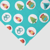 キャンピングアドベンチャーパターンオンブルー 薄葉紙 (詳細)