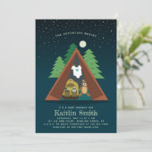 キャンピングアドベンチャーベビーシャワー招待状 (スタンド正面)