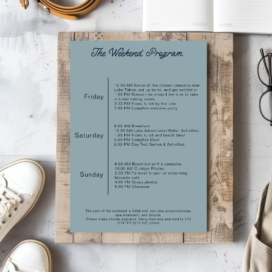 キャンピングアドベンチャーワイーツバチェロレッテウィークエンド 招待状