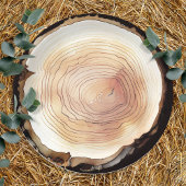 キャンピングアドベンチャー子供の誕生日パーティーウッド ペーパープレート