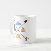 キャンピングアドベンチャー コーヒーマグカップ (正面左)