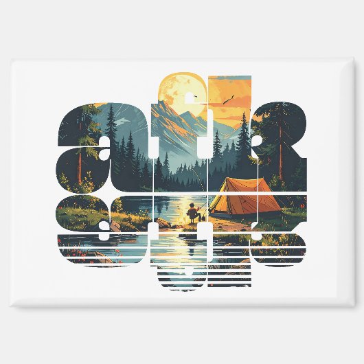 キャンピングアフク マグネット (正面)