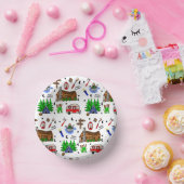 キャンピングアミッドウェストをテーマにしたハッピーキャンパー誕生日 ペーパーボウル (パーティー)