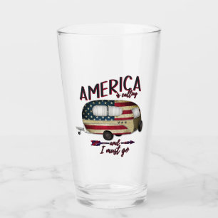 キャンピングアメリカが呼び出している私は行かなければならない タンブラーグラス