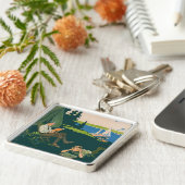 キャンピングアンエディットヴィンテージ写真オールドエステティックピクト キーホルダー (側面)