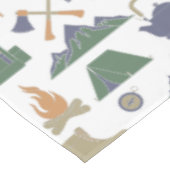 キャンピングアンドアウトドアギアカンパパターン(の模様が)あるーズ テーブルクロス (アングル)