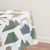 キャンピングアンドアウトドアギアカンパパターン(の模様が)あるーズ テーブルクロス (インサイチュ)