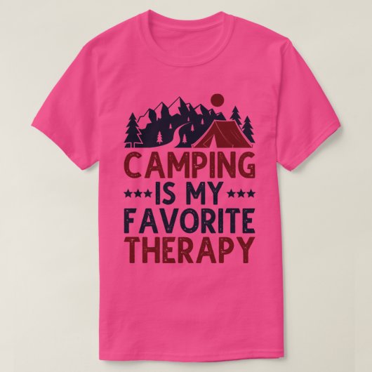 キャンピングイズマイお気に入りのセラピー Tシャツ (デザイン正面)