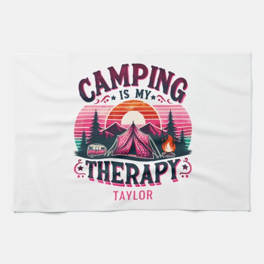 キャンピングイズマイセラピー キッチンタオル (横)