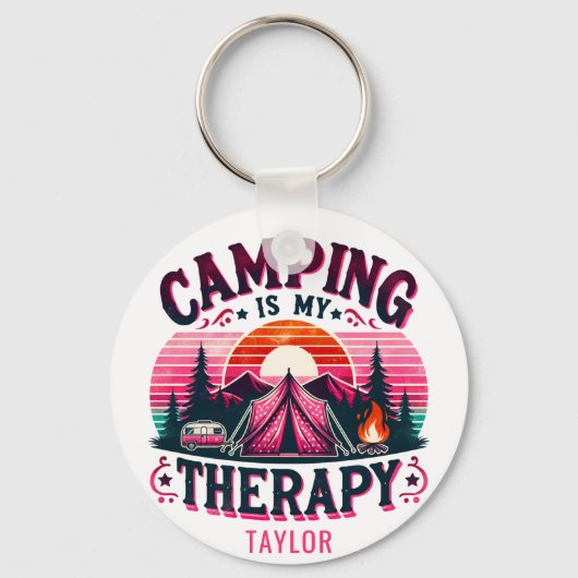 キャンピングイズマイセラピー キーホルダー (正面)