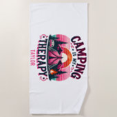 キャンピングイズマイセラピー ビーチタオル (正面)