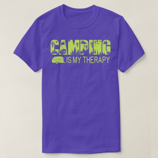 キャンピングイズマイセラピー Tシャツ (デザイン正面)