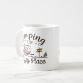 キャンピングイズマイハッピープレイス コーヒーマグカップ (正面左)