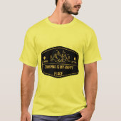 キャンピングイズマイハッピープレイス Tシャツ (正面)
