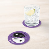 キャンピングイマイゼン陰陽ティアドロップトレーラー ラウンドペーパーコースター (インサイチュ)