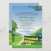 キャンピングウェディング 招待状 (正面/裏面)