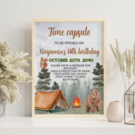 キャンピングウッドランドタイムカプセルポスター ポスター