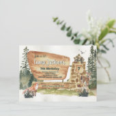 キャンピングウッドランドナショナルパーク誕生日 招待状 (スタンド正面)